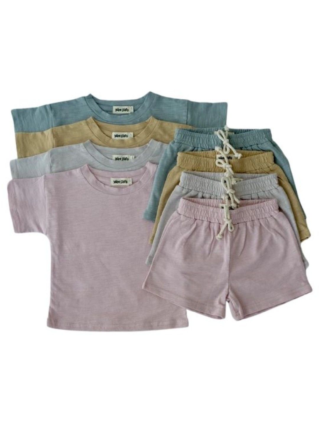 Wee Oats Graham Shirt & Shorts Set (Sage- Image 3)