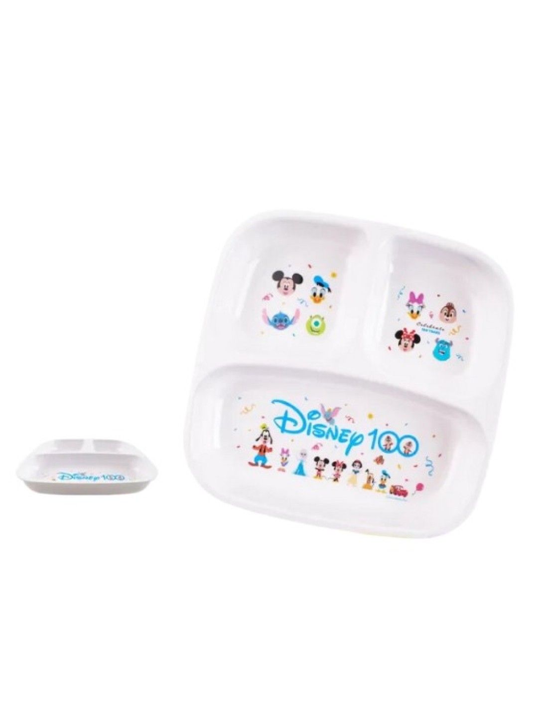 Dish Me PH #Disney100 3-Grid Square Plate (No Color- Image 1)