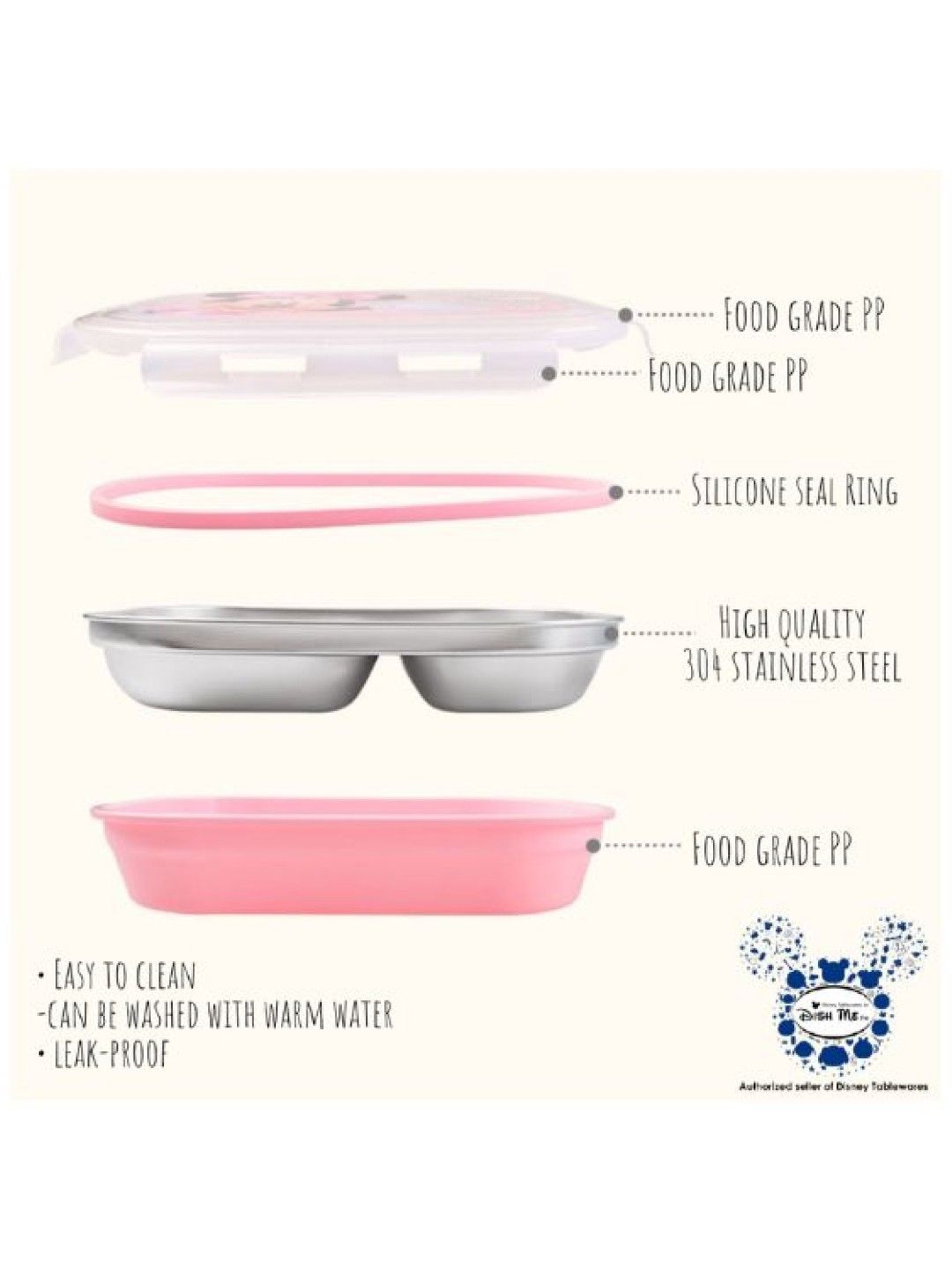Dish Me PH Disney Frozen 2 - 3-Grid Stainless Lunch Box (No Color- Image 2)
