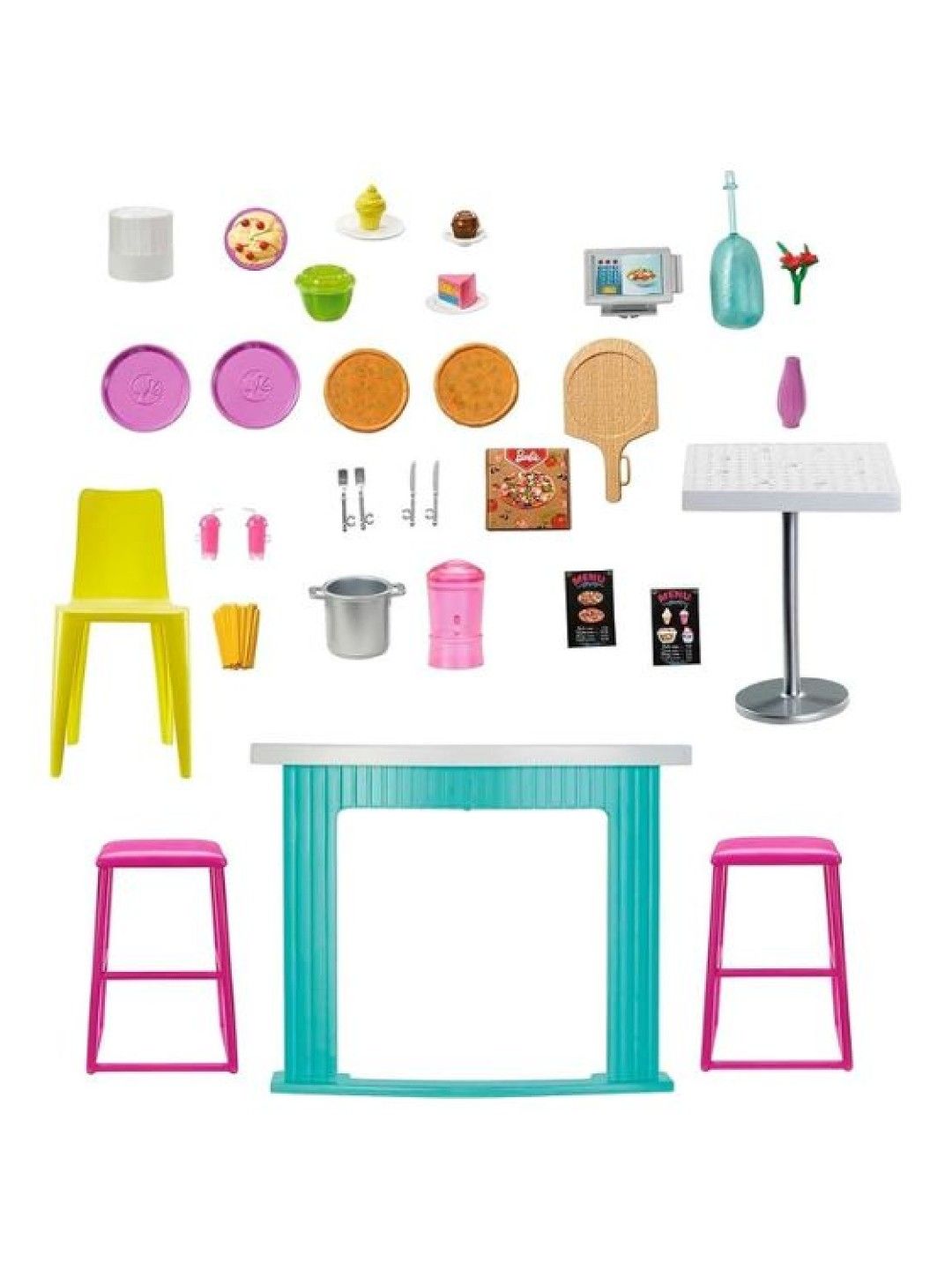 Barbie Restaurant With Doll (No Color- Image 1)