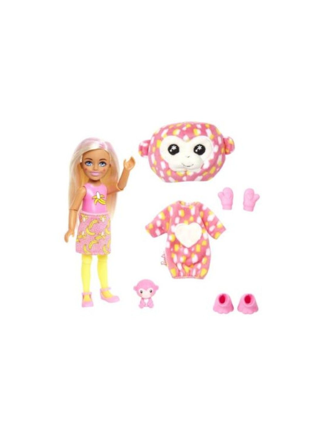Barbie Cutie Reveal Jungle Series Doll Monkey (No Color- Image 2)