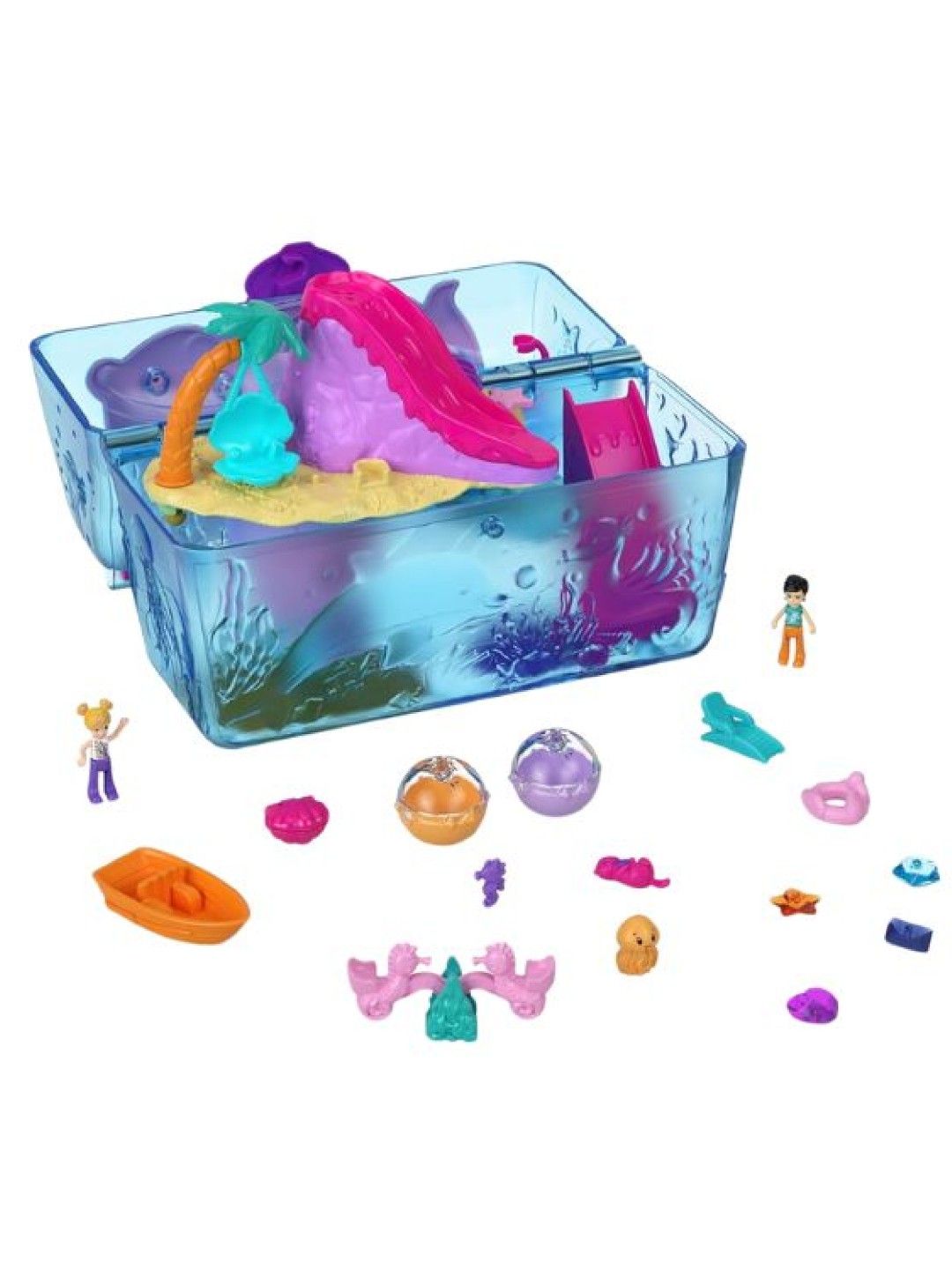 Polly Pocket Sparkle Cove Adventure Island Treasure Chest Playset (No Color- Image 2)