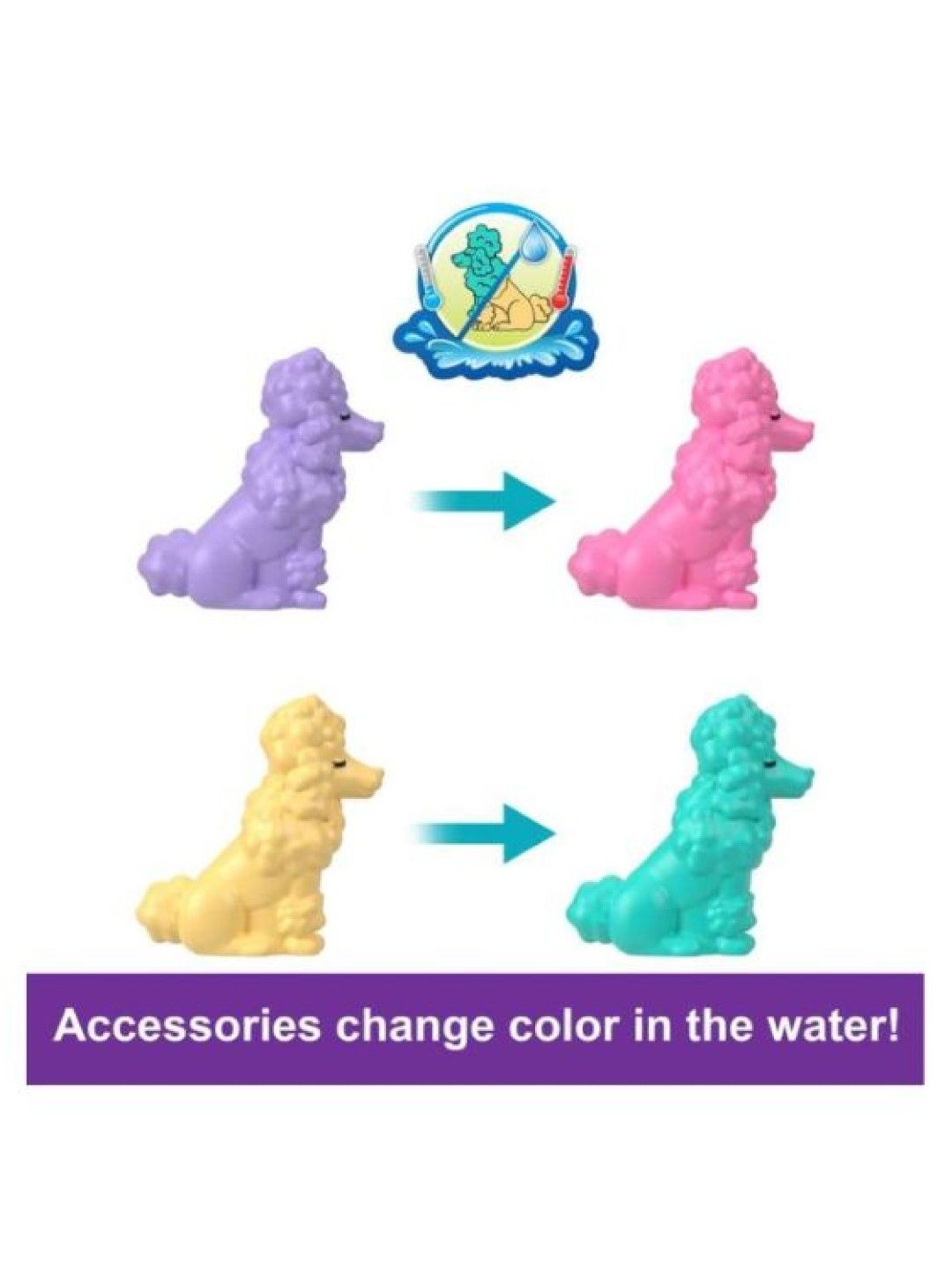 Polly Pocket Dolls And Playset, Animal Toys Groom & Glam Poodle Compact Playset (No Color- Image 2)