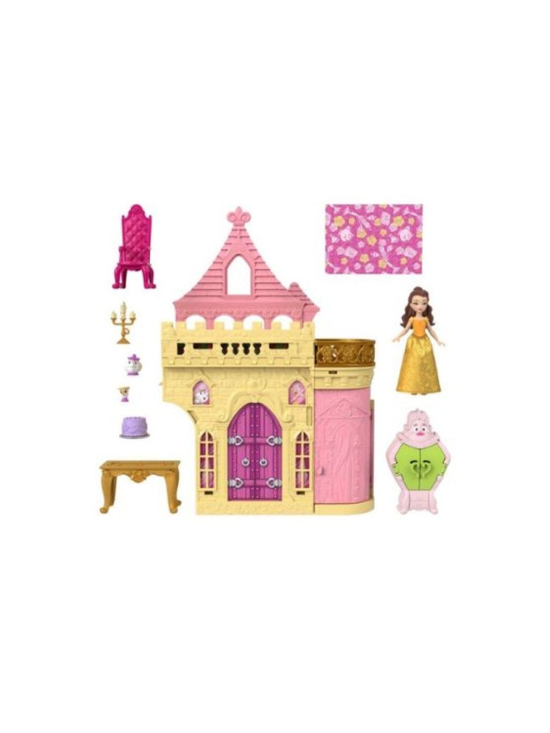 Disney Princess Stackable Doll + Playset Assortment - Belle's Castle Playsets (No Color- Image 2)