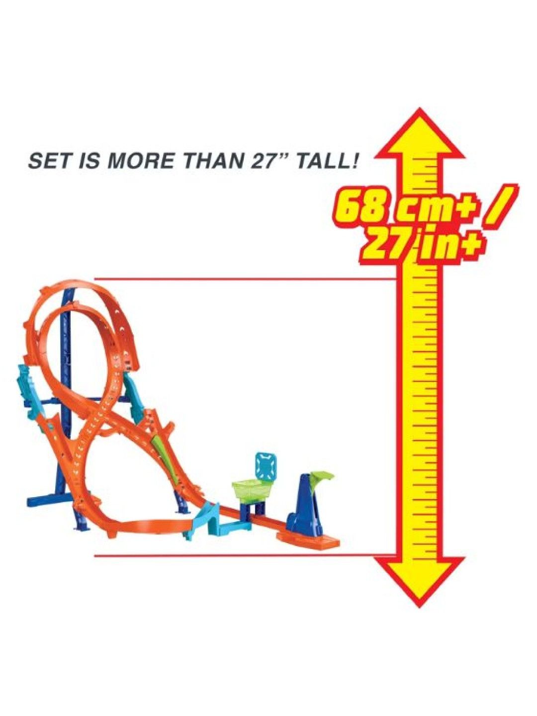 Hot Wheels Action Vertical Figure 8 Track Set (No Color- Image 2)