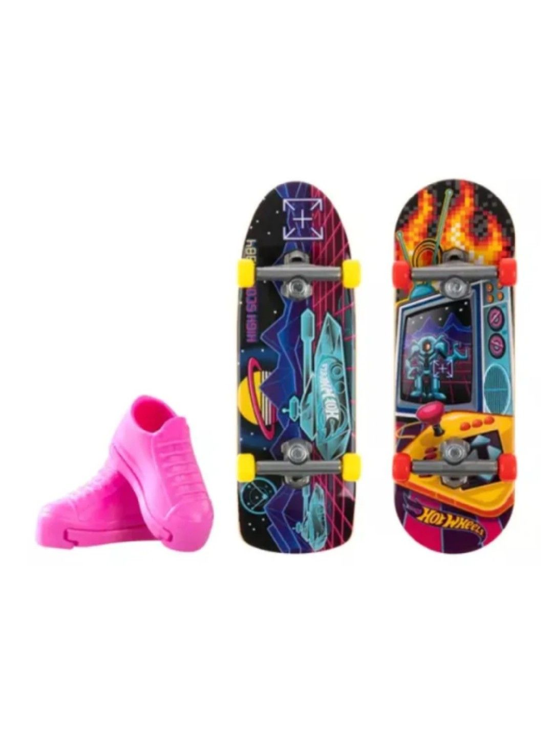 Hot Wheels Skate Retro Gnarly Gamer and High Score Helix (No Color- Image 2)
