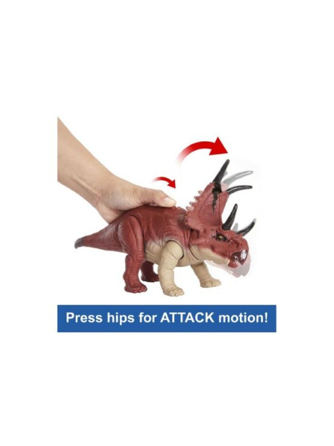 Jurassic World Wild Roar Diabloceratops Dinosaur Figure (No Color- Image 2)