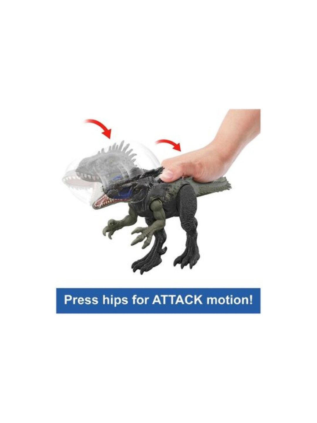 Jurassic World Wild Roar Dryptosaurus Dinosaur Figure (No Color- Image 2)