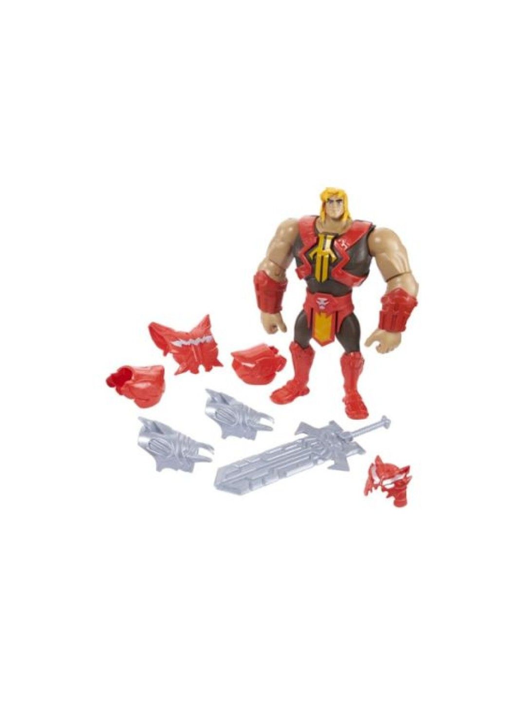 Masters of the Universe Deluxe He-Man Large Action Figure With Power Attack Move (No Color- Image 2)