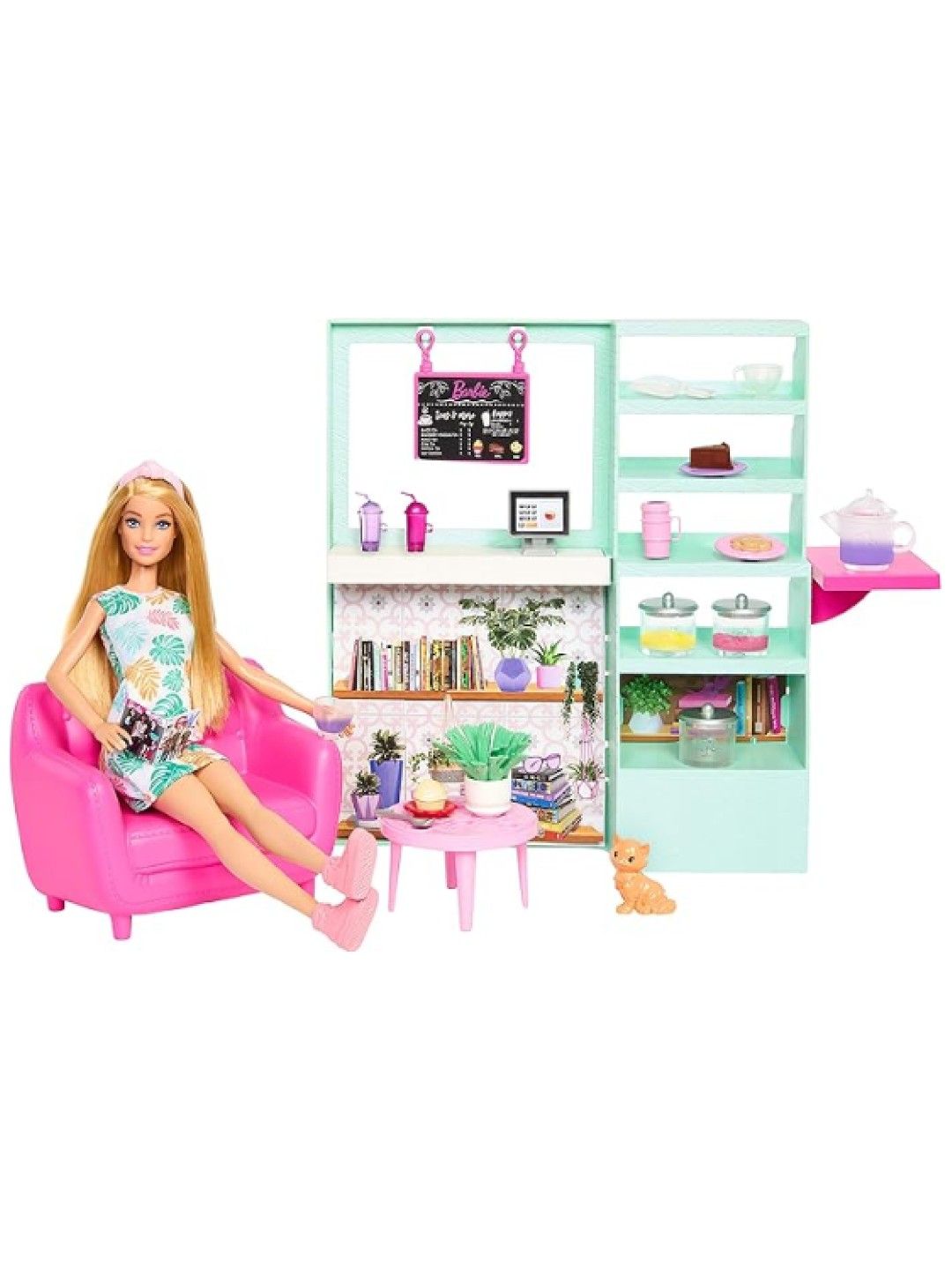 Barbie Self-Care Tea Shop Playset (No Color- Image 1)