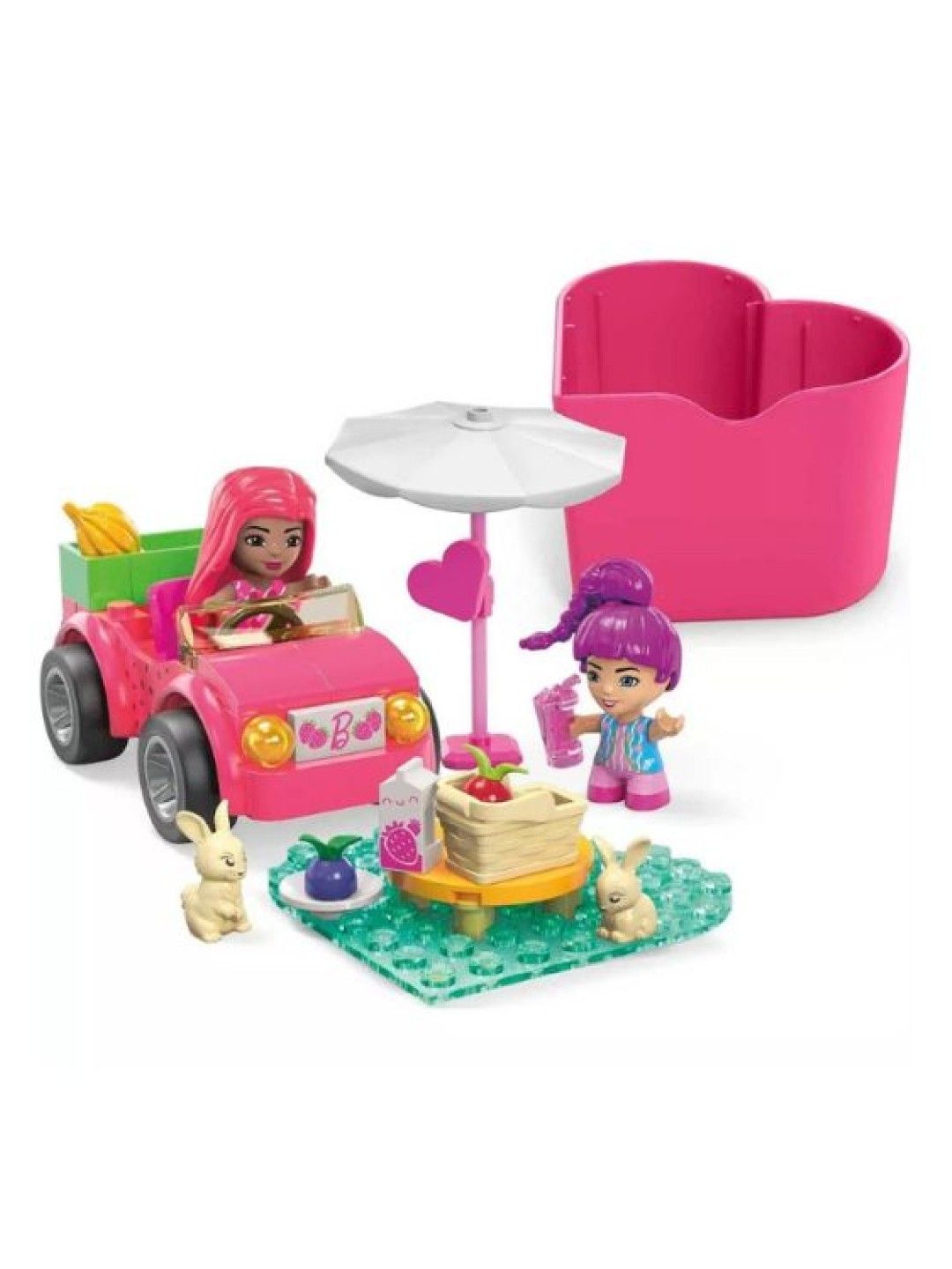 Megabloks Mega Barbie Color Reveal Convertible Road Trip Building Set (No Color- Image 2)