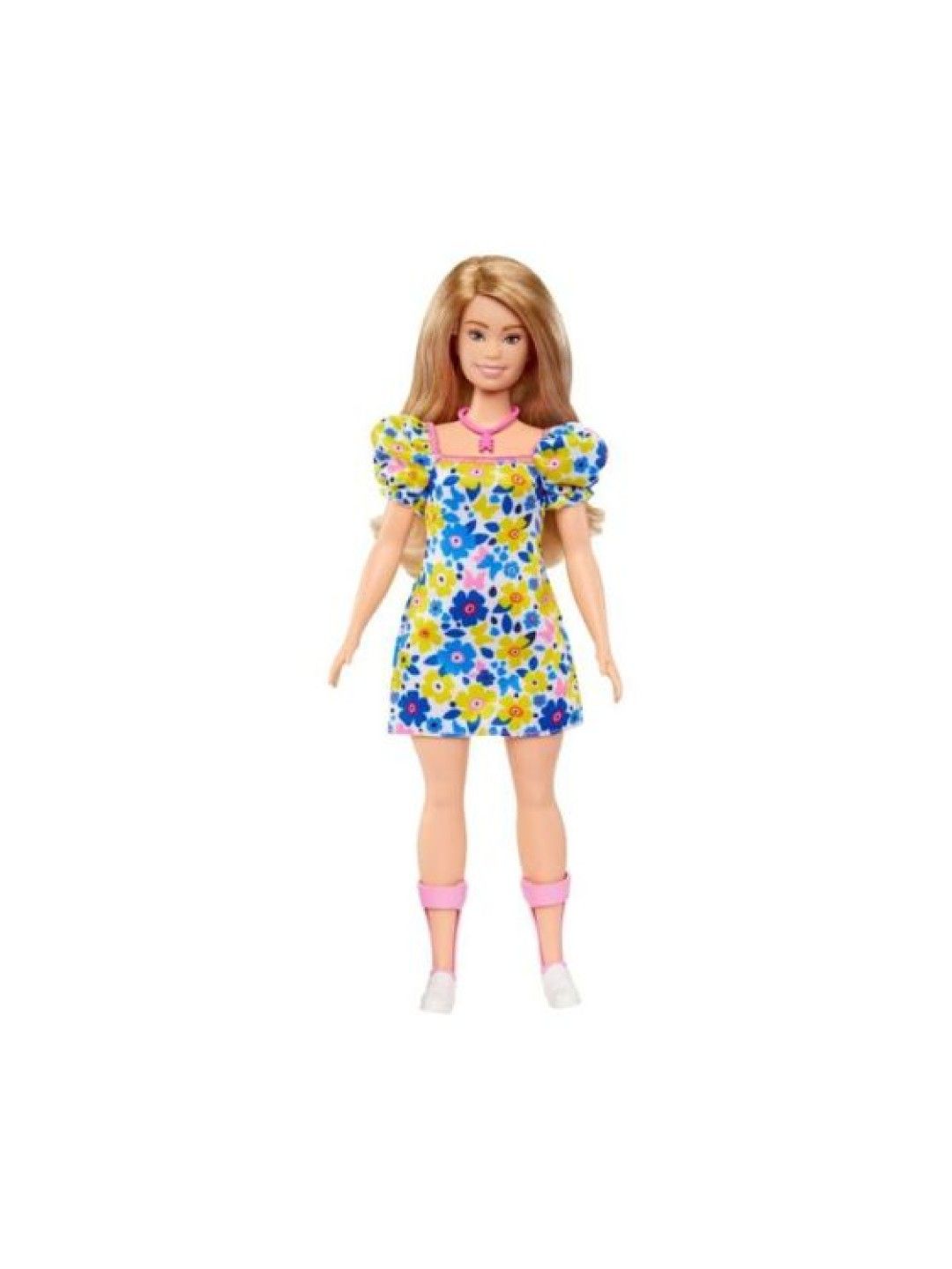 Barbie Fashionistas Doll #208 with Down Syndrome Wearing Floral Dress (No Color- Image 2)