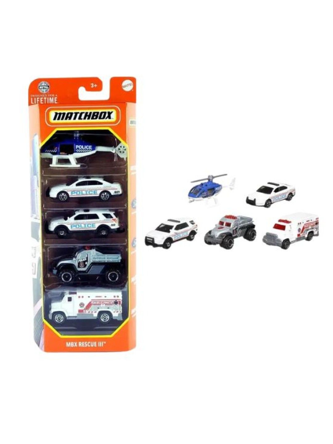 Matchbox Rescue Electric Drivers 5 Car Pack Die-cast Vehicle (No Color- Image 2)