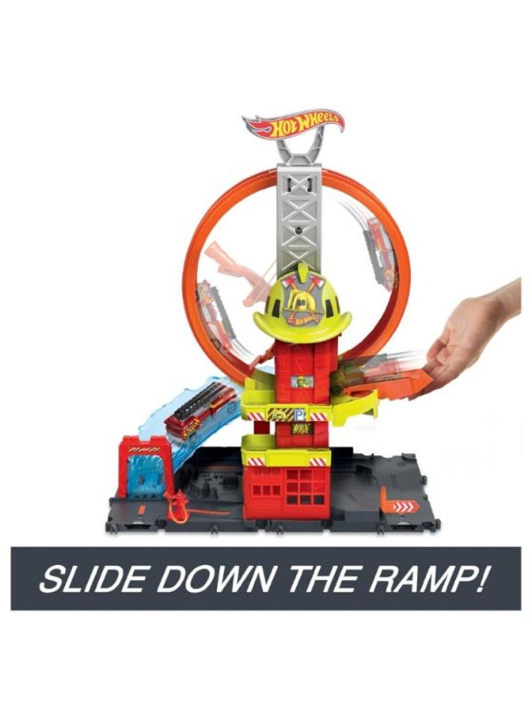 Hot Wheels City Super Loop Fire Station Playset (No Color- Image 2)