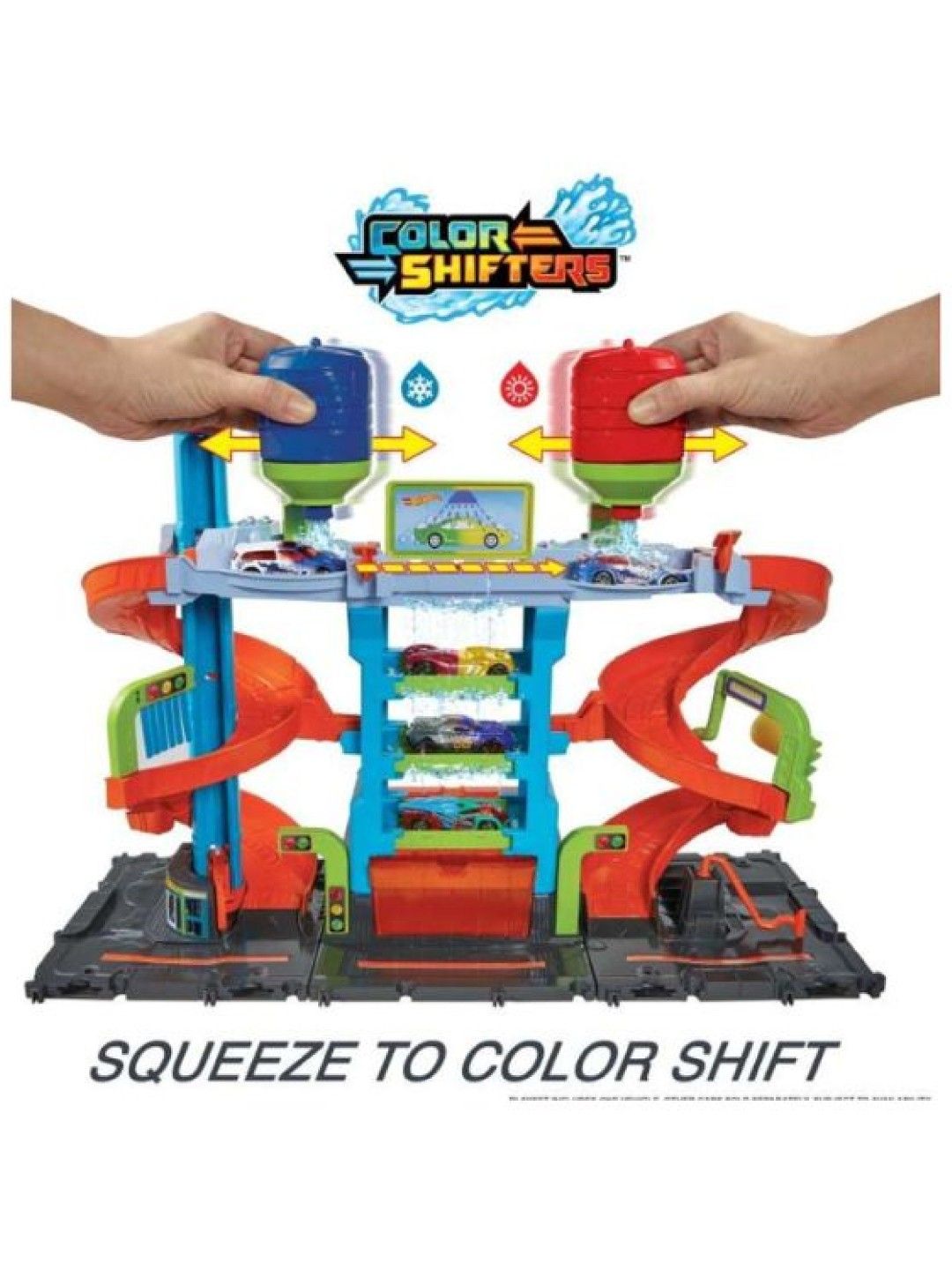 Hot Wheels City Mega Car Wash With 1 Color Shifters Car (No Color- Image 2)