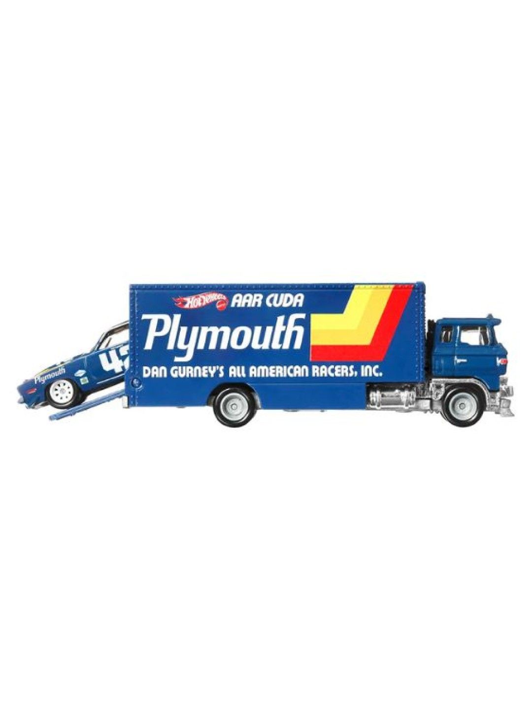 Hot Wheels Team Transport - '70 Plymouth AAR Cuda with Sakura Sprinter (No Color- Image 2)