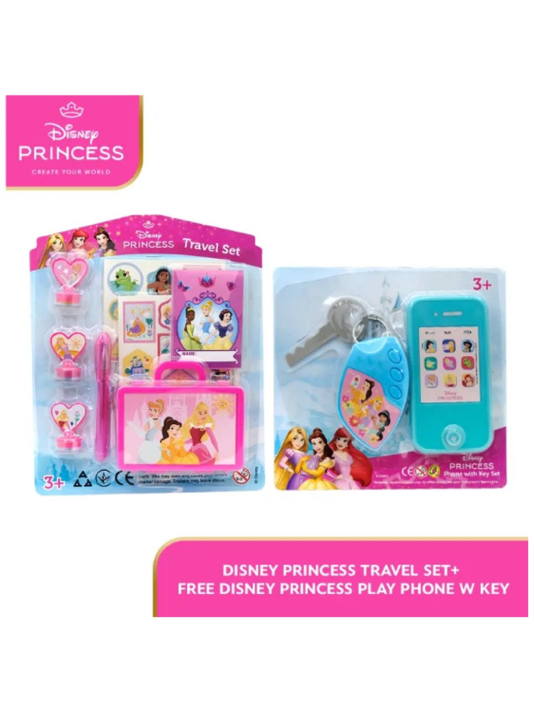 Disney Princess Travel Set and Play Phone with Key Set (No Color- Image 2)