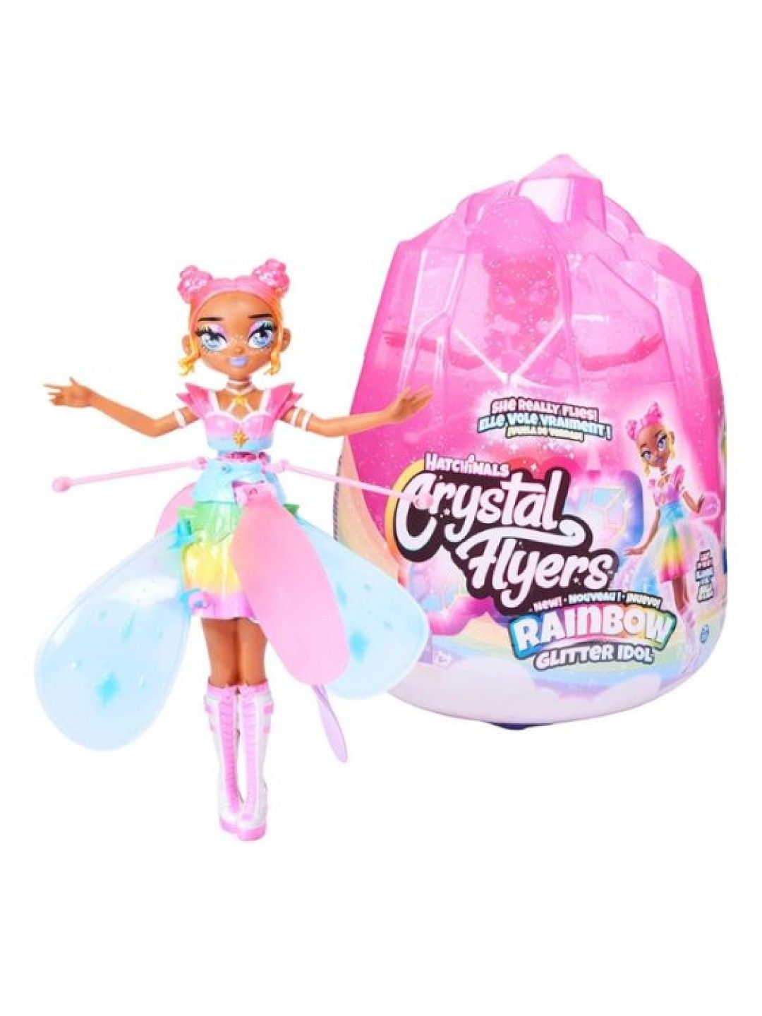 Hatchimals Crystal Flyers - Rainbow Glitter (No Color- Image 2)