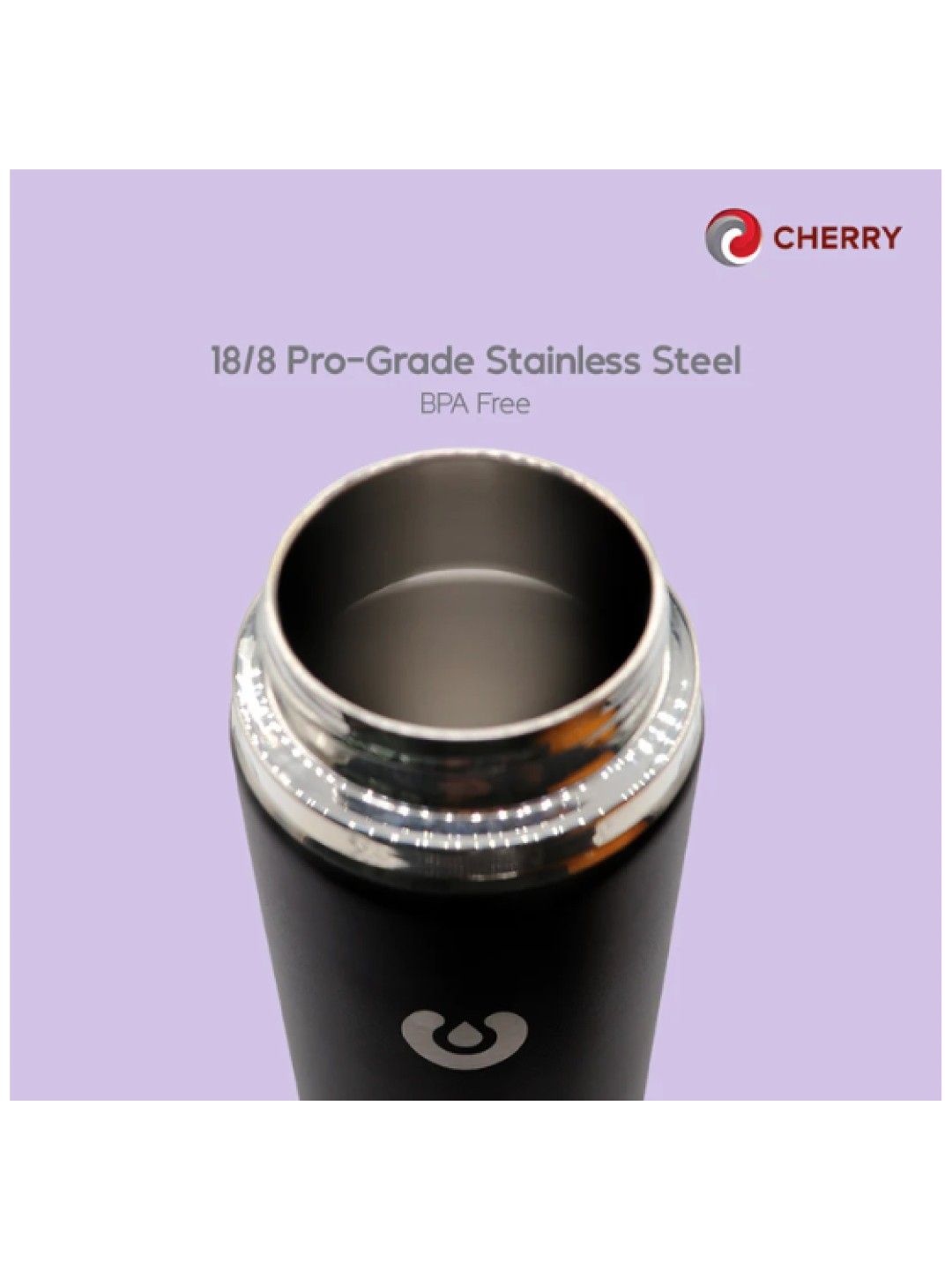 Cherry Core Flask 22oz (Black- Image 4)