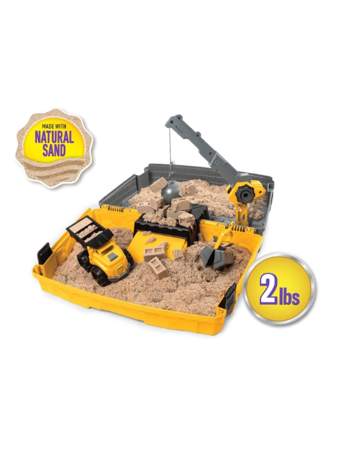 Kinetic Sand Play Sand - Construction Site Playset (No Color- Image 2)