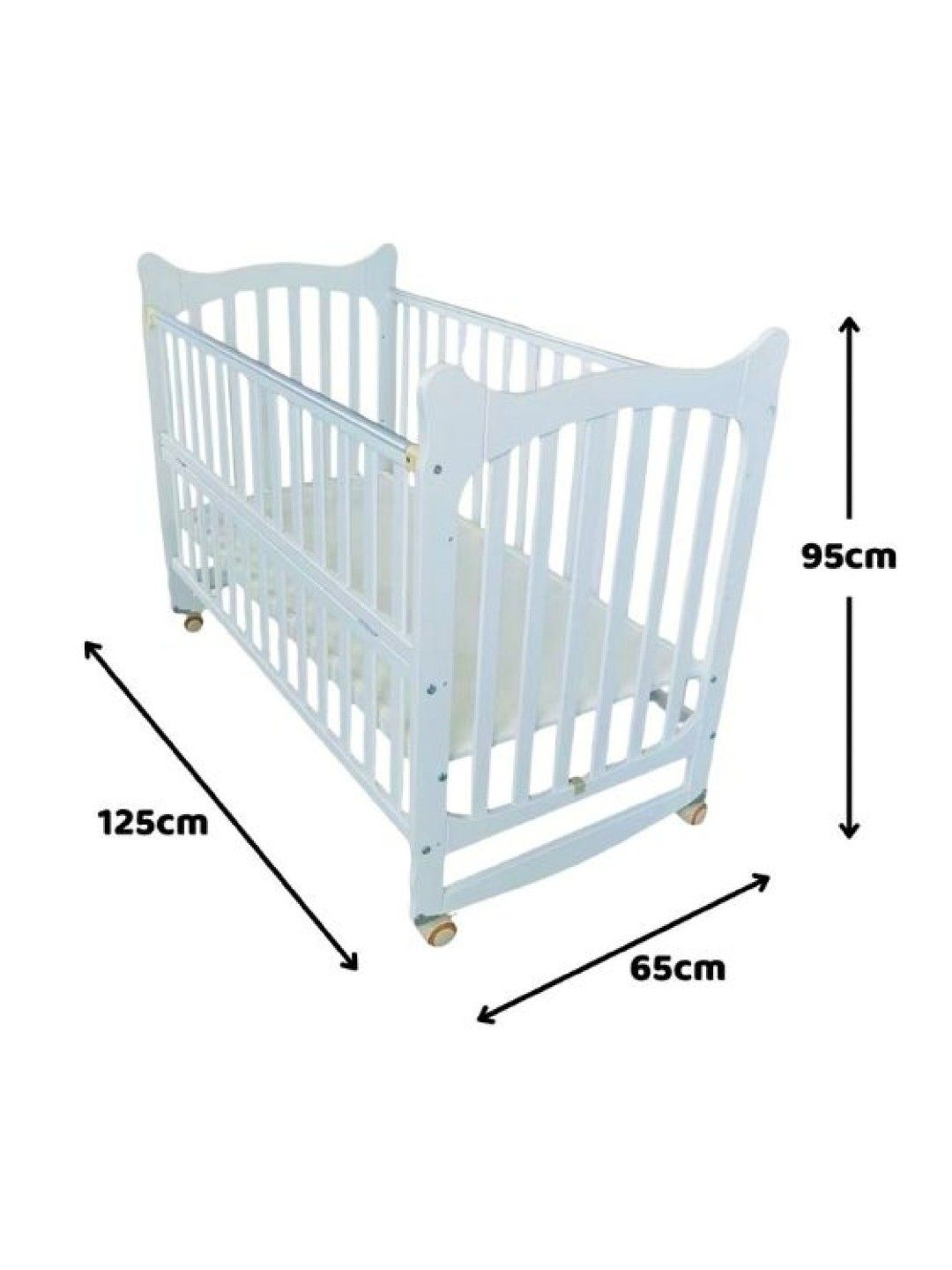 Hamlet Kids Room Ella Convertible Crib with Mattress (No Color- Image 2)