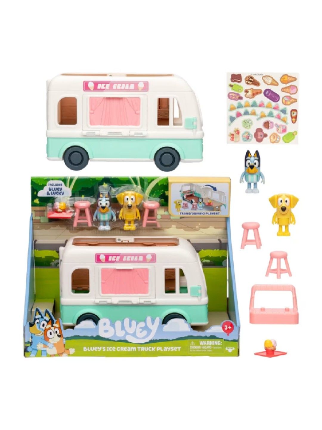 Bluey Holiday Ice Cream Truck Playset (No Color- Image 2)