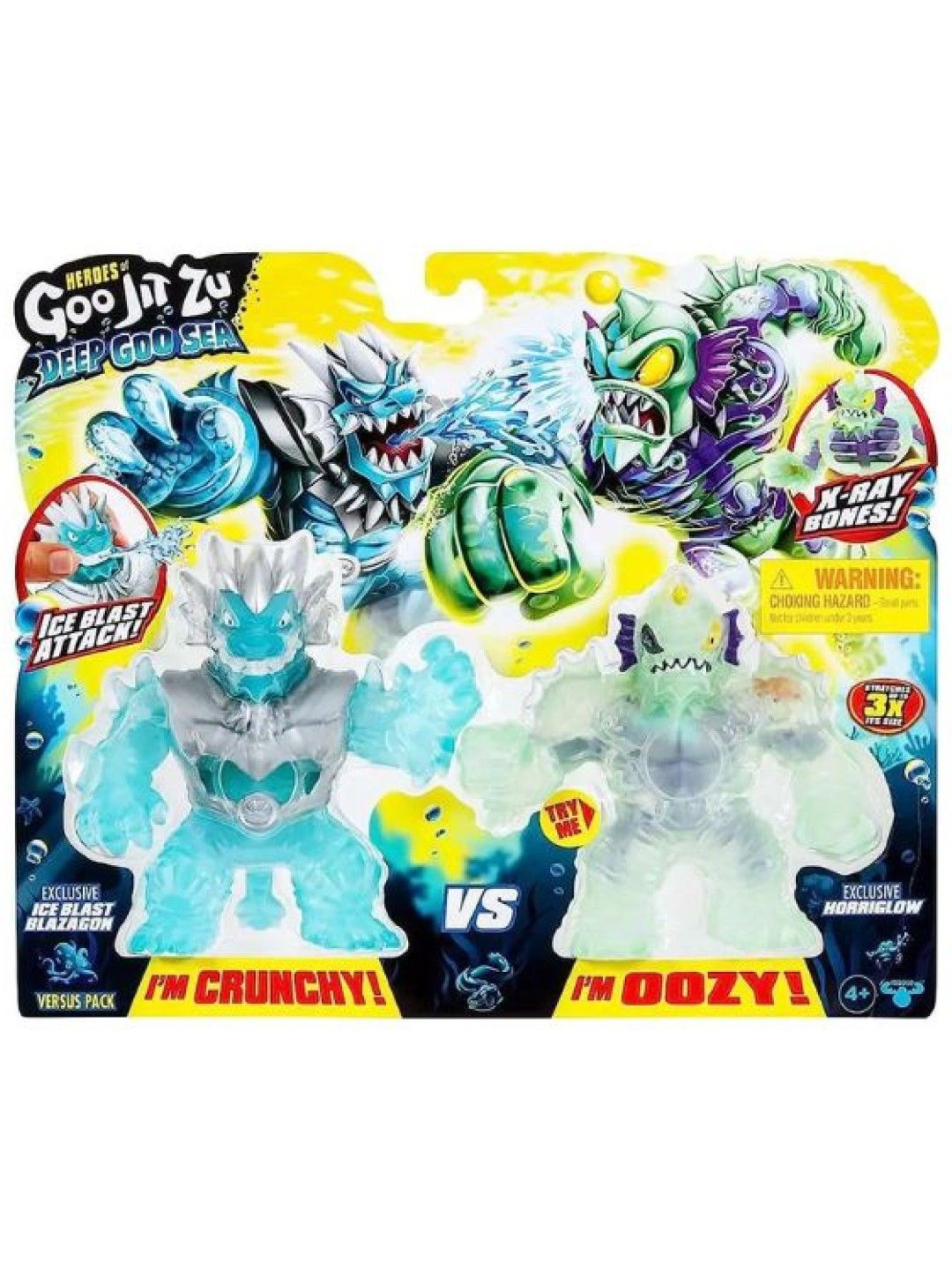 Heroes of Goo Jit Zu Deep Goo Sea Versus Pack - Blazagon VS Horriglow (No Color- Image 2)