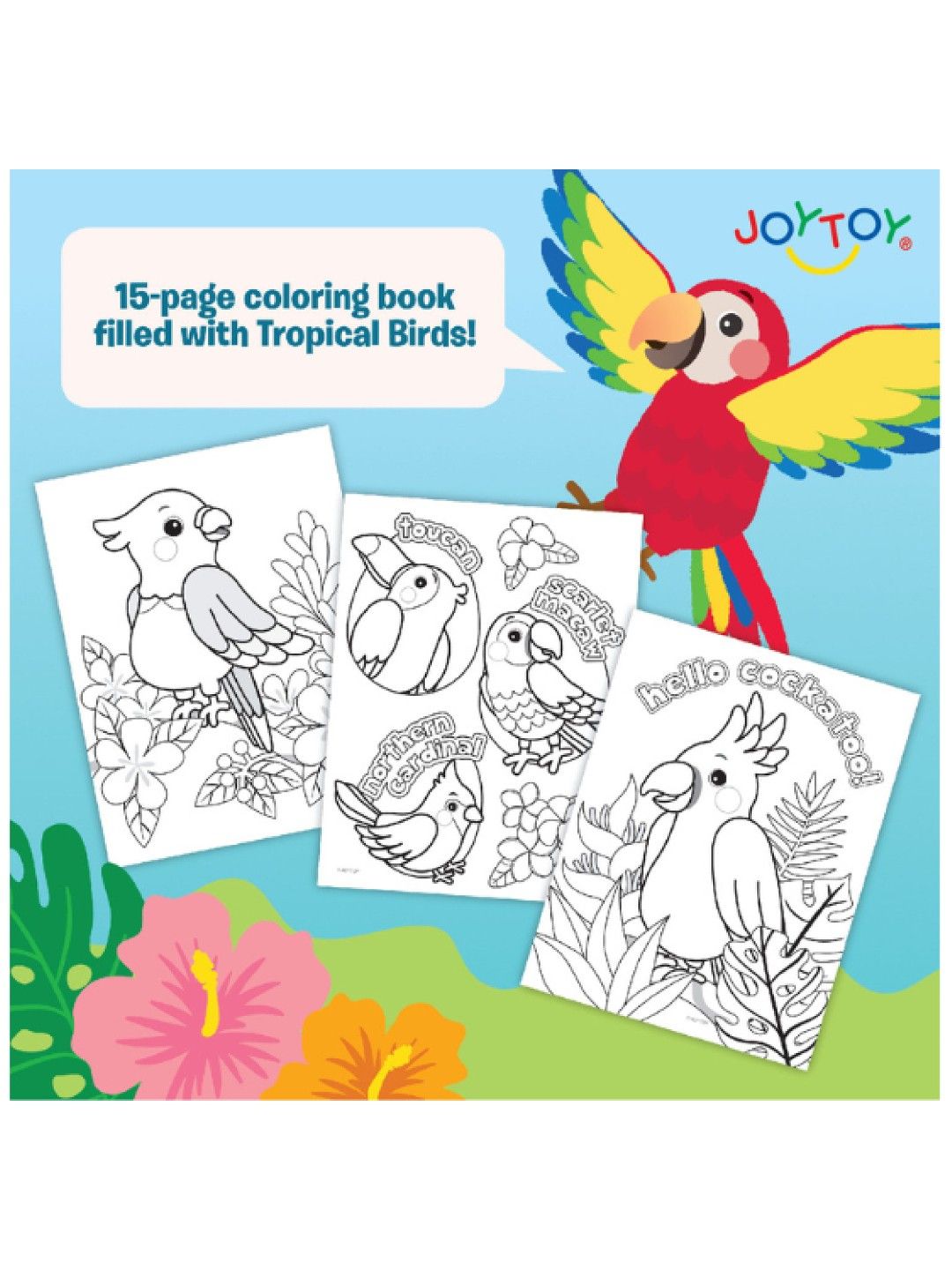 Joytoy Tropical Fun Coloring Book (No Color- Image 2)