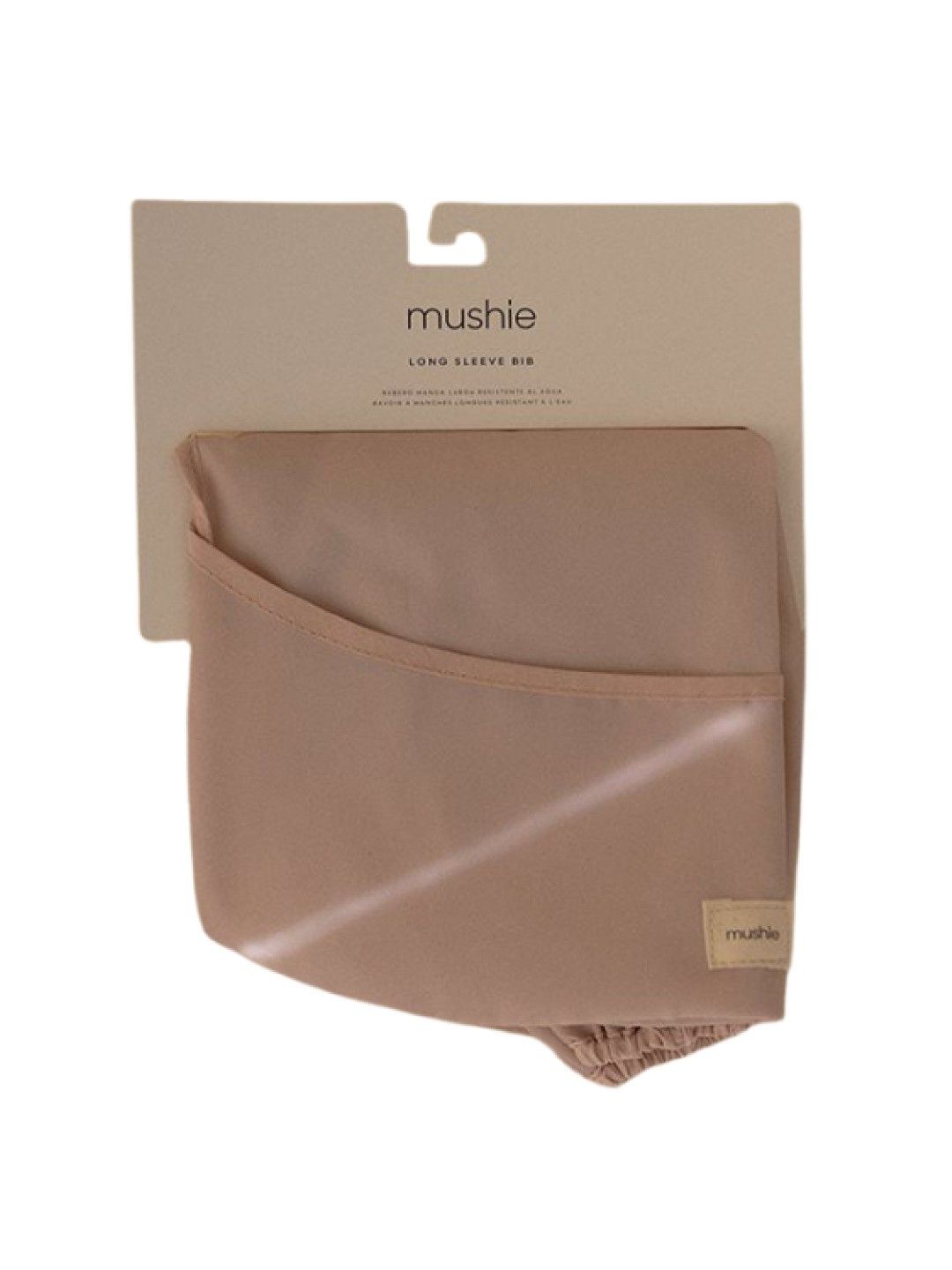 Mushie Long Sleeve Bib (Blush- Image 2)
