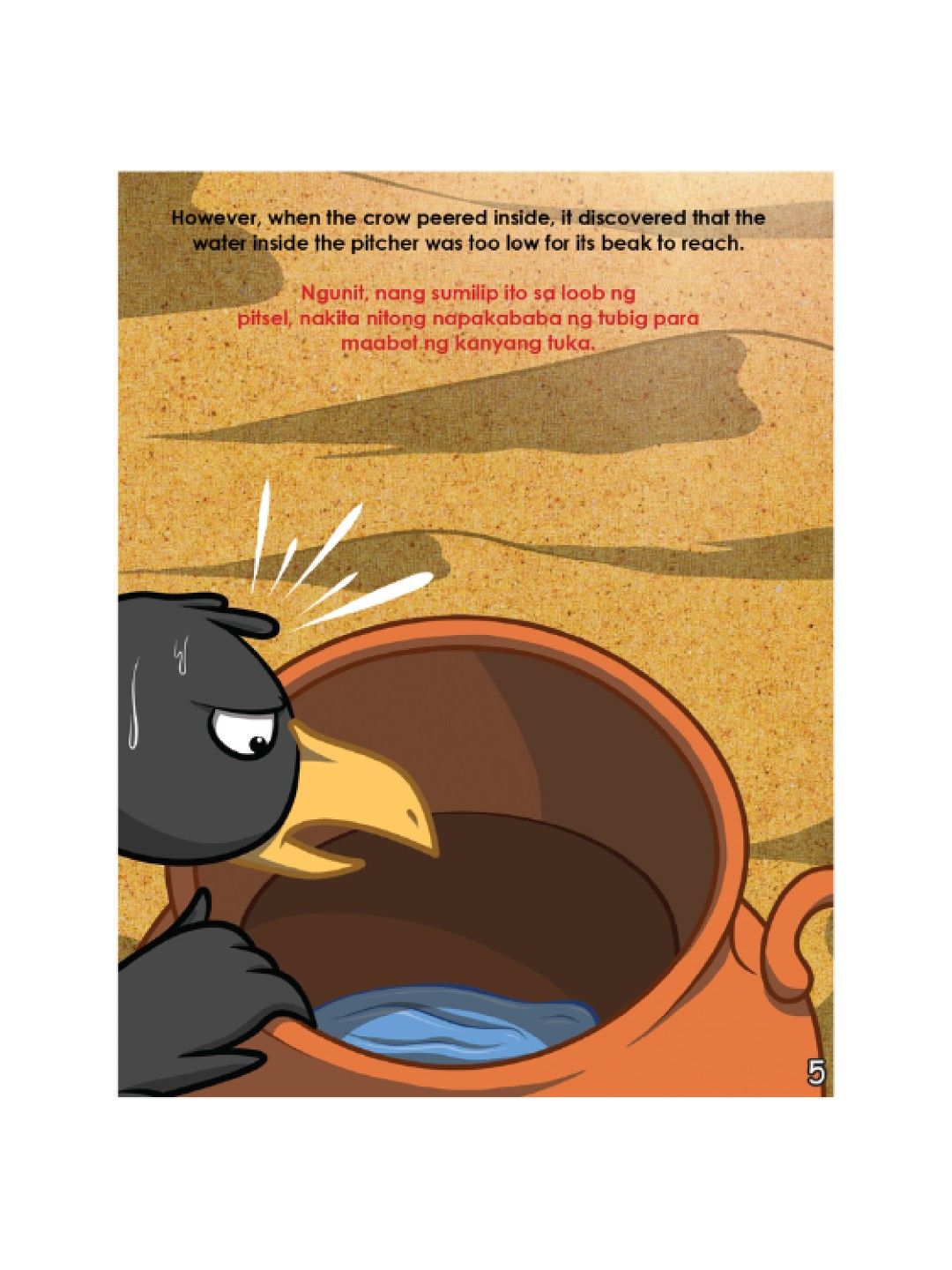 Learning is Fun Batang Matalino Aesop's Fable - The Crow and The Pitcher (No Color- Image 2)