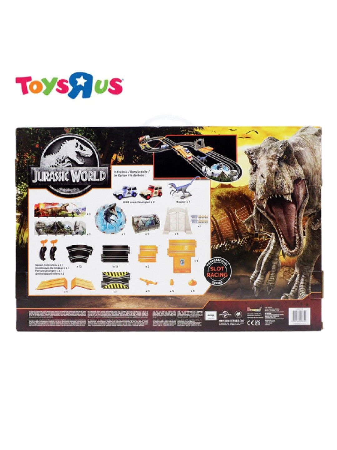 Toys R Us Jurassic World - Mega Predator Pursuit 2 Player Slot Racing Set (No Color- Image 2)