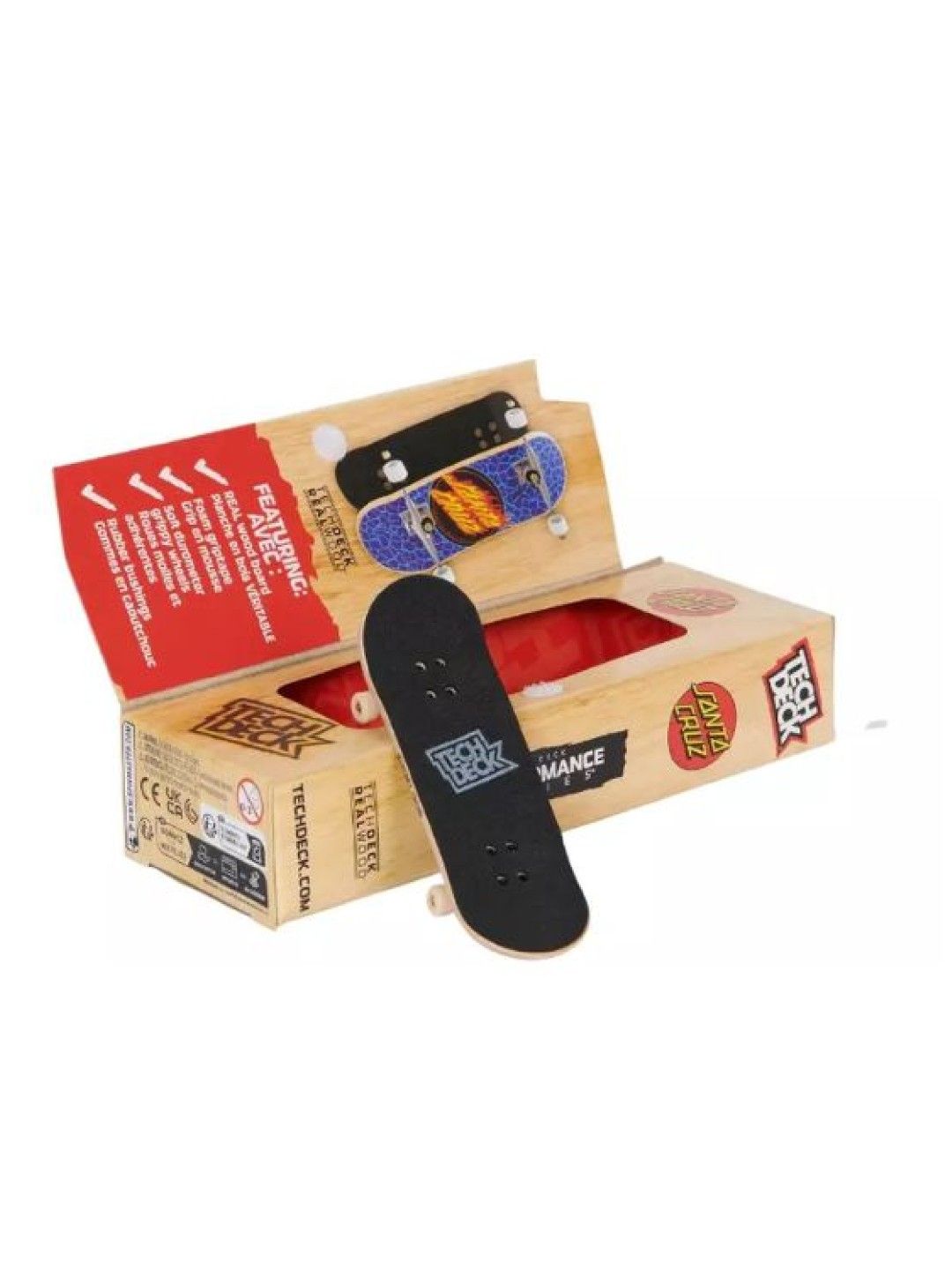 Tech Deck Performance Wood Board - Santa Cruz (No Color- Image 2)