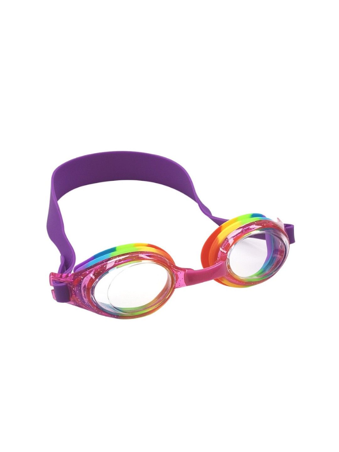 SWIMZIES Kids Swimming Goggles - Essentials Rainbow Clear (No Color- Image 2)
