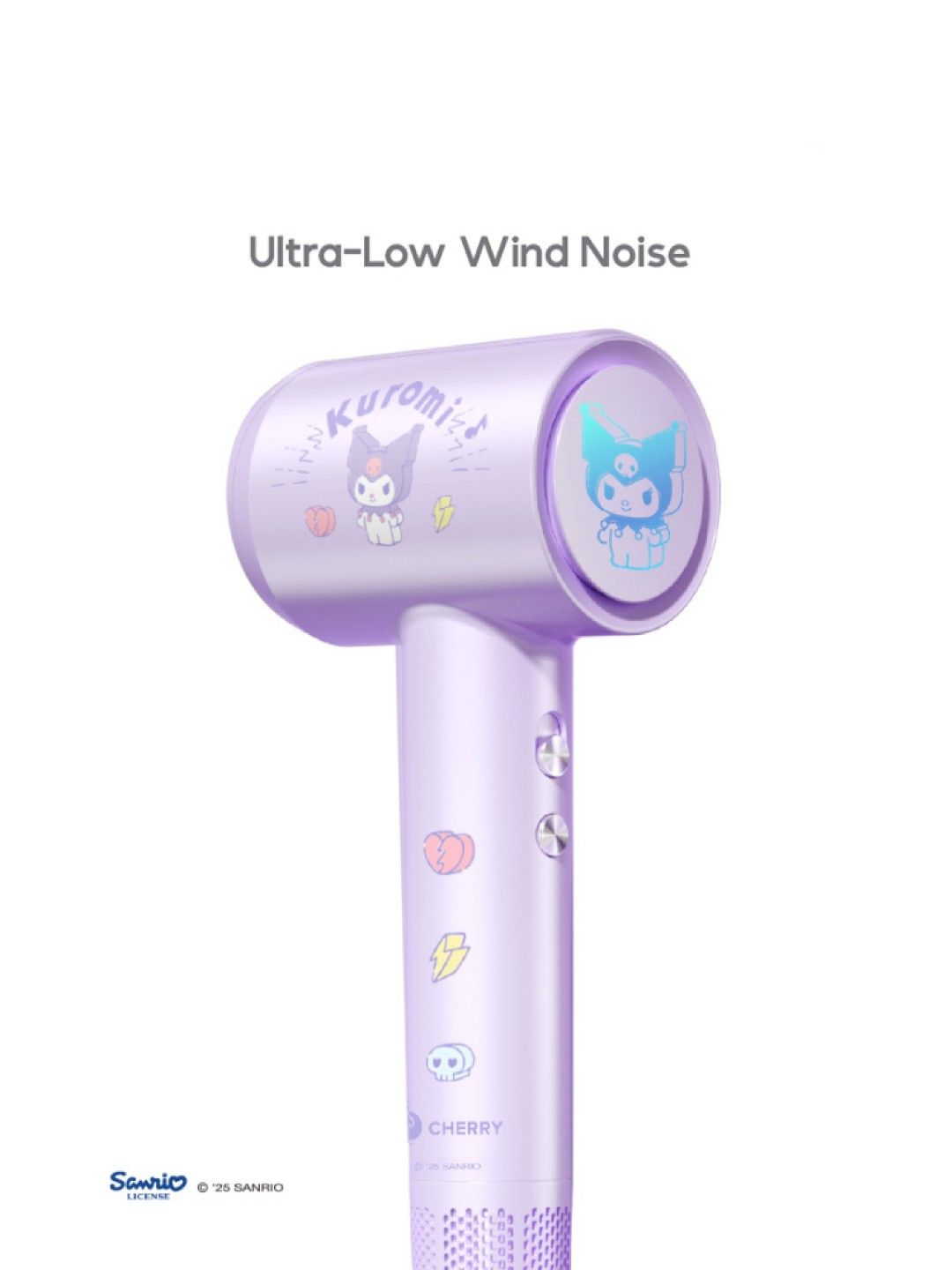 Cherry Sanrio Characters Kuromi High-Speed Hair Dryer (No Color- Image 2)
