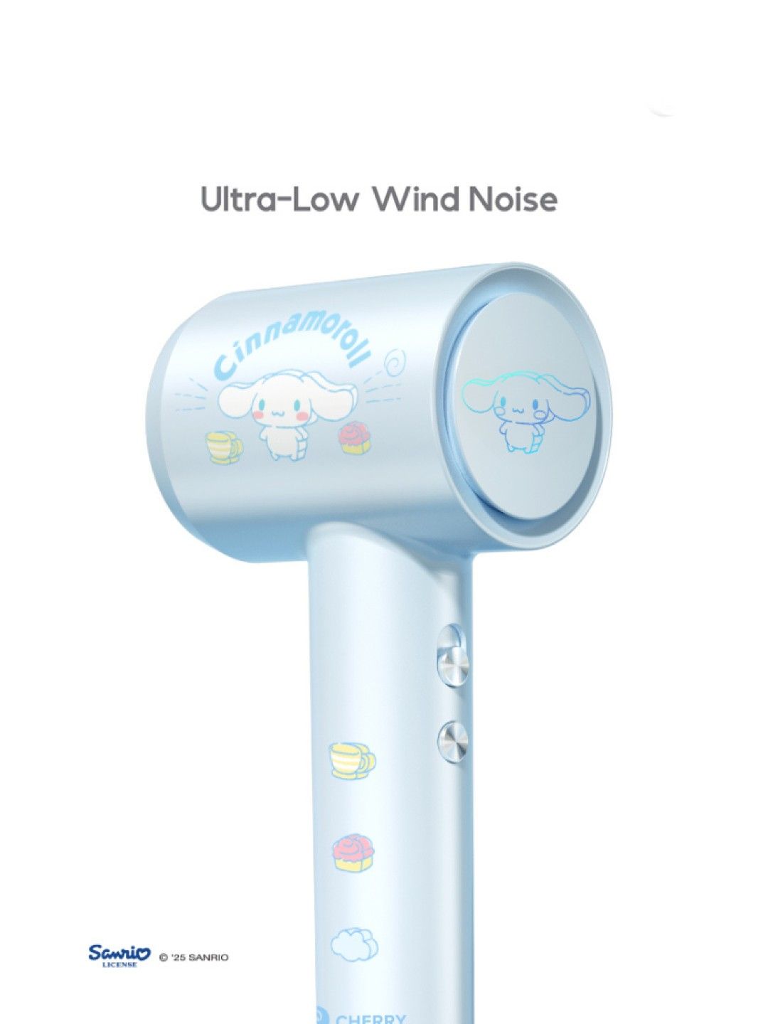 Cherry Sanrio Characters Cinnamoroll High-Speed Hair Dryer (No Color- Image 2)