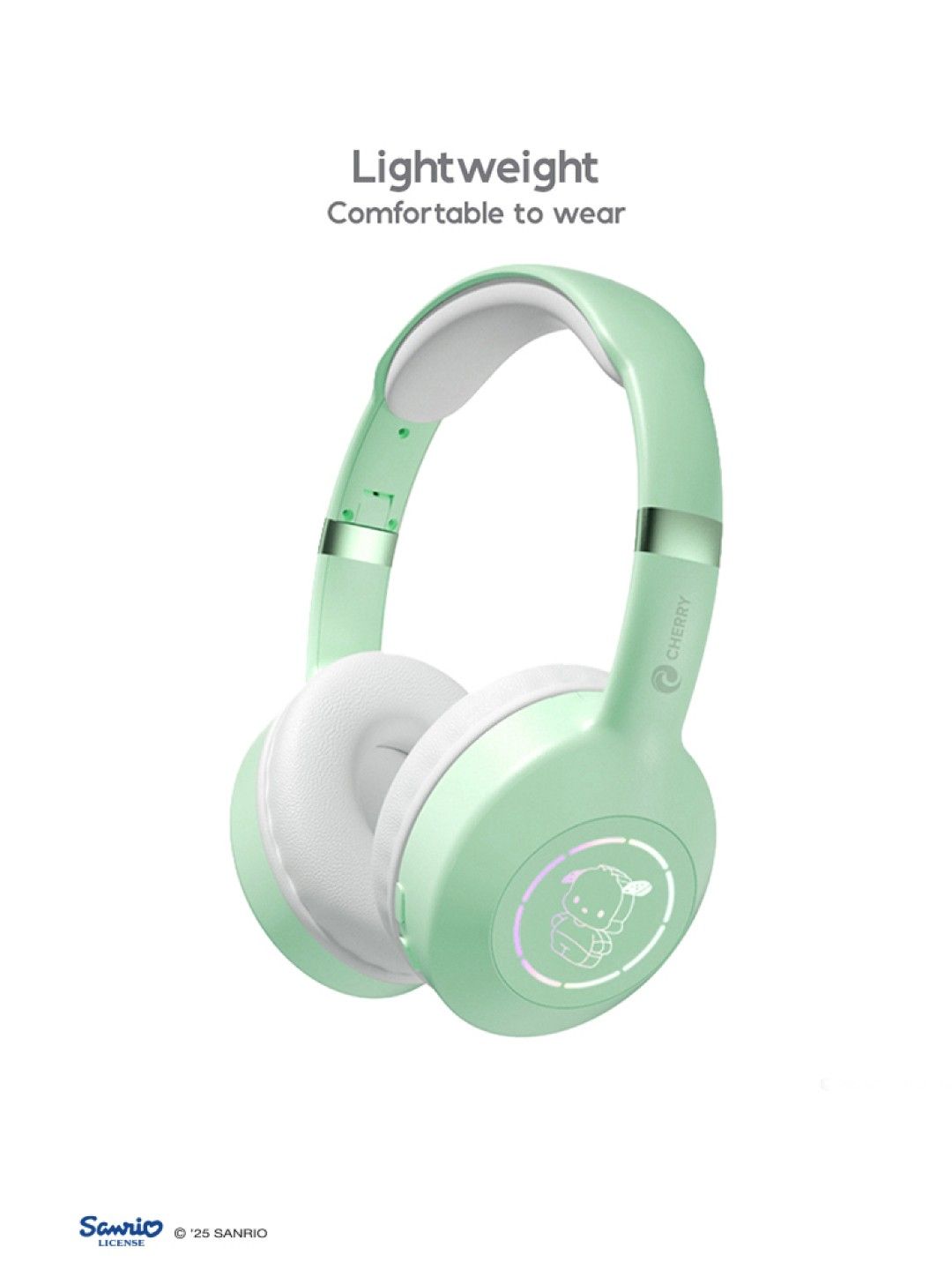 Cherry Sanrio Characters Pochacco Bluetooth Headphones (No Color- Image 3)
