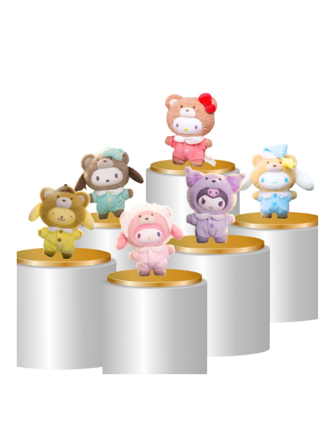 TOP TOY Original Sanrio Characters Vinyl Latte Baby Plush Soft Toy Blind Box (No Color- Image 3)