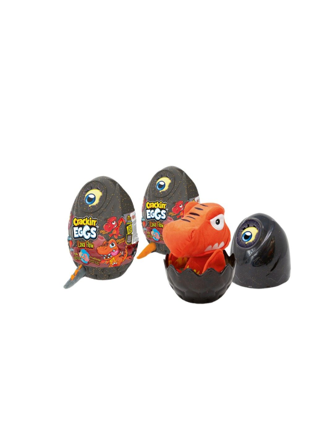 Crackin' Eggs Jurassic Friends Lava Flow Inferno w/ Grumble & Roar (No Color- Image 2)