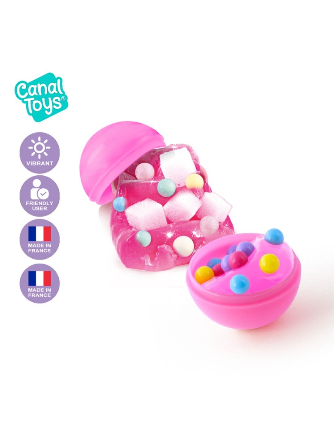 Canal Toys Crazy Sensations Slime - ASMR Surprise Box w/ 20 Surprise Balls (No Color- Image 2)