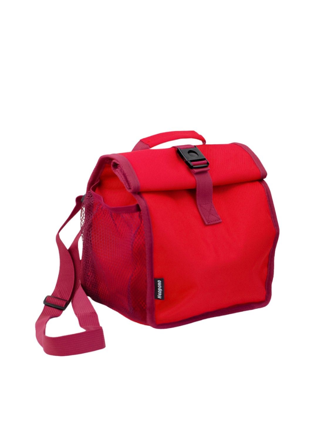 Giggli Rolltop Insulated Lunch Bag with Adjustable Strap (Red- Image 2)