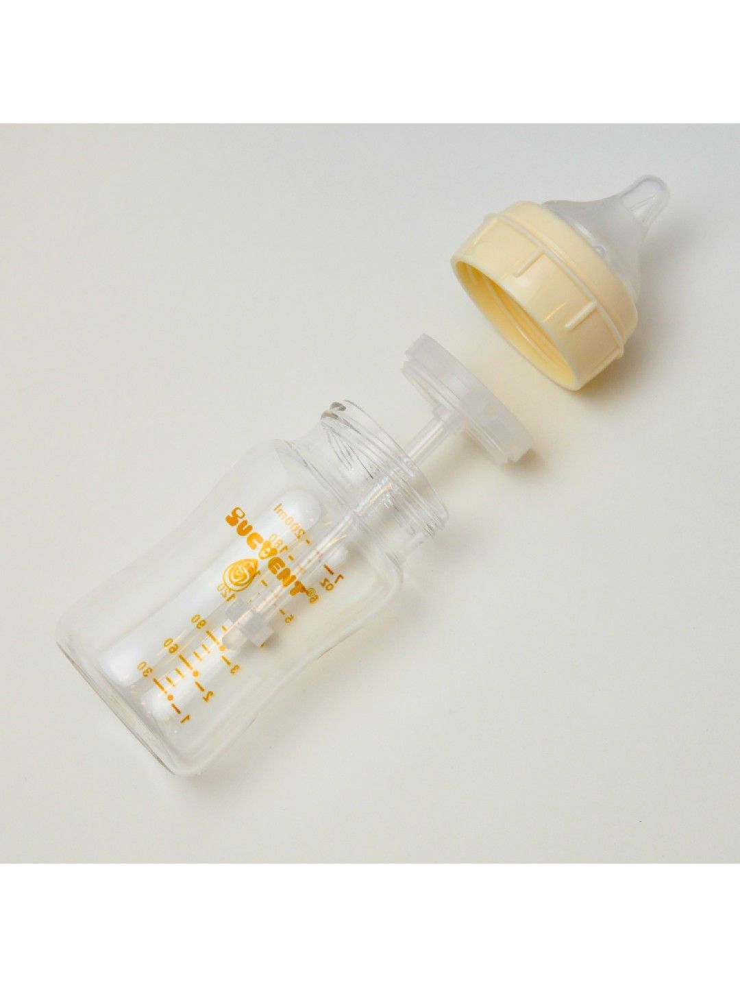 Sucvent Glass Anti-Colic & Anti-Choking Bottle 8oz (240ml) (No Color- Image 4)