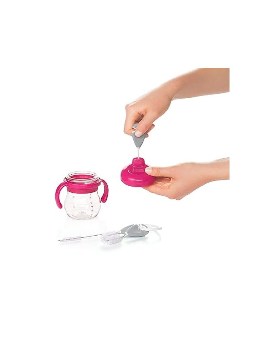 Oxo Tot Straw and Sippy Cup Cleaning Set (Gray- Image 2)