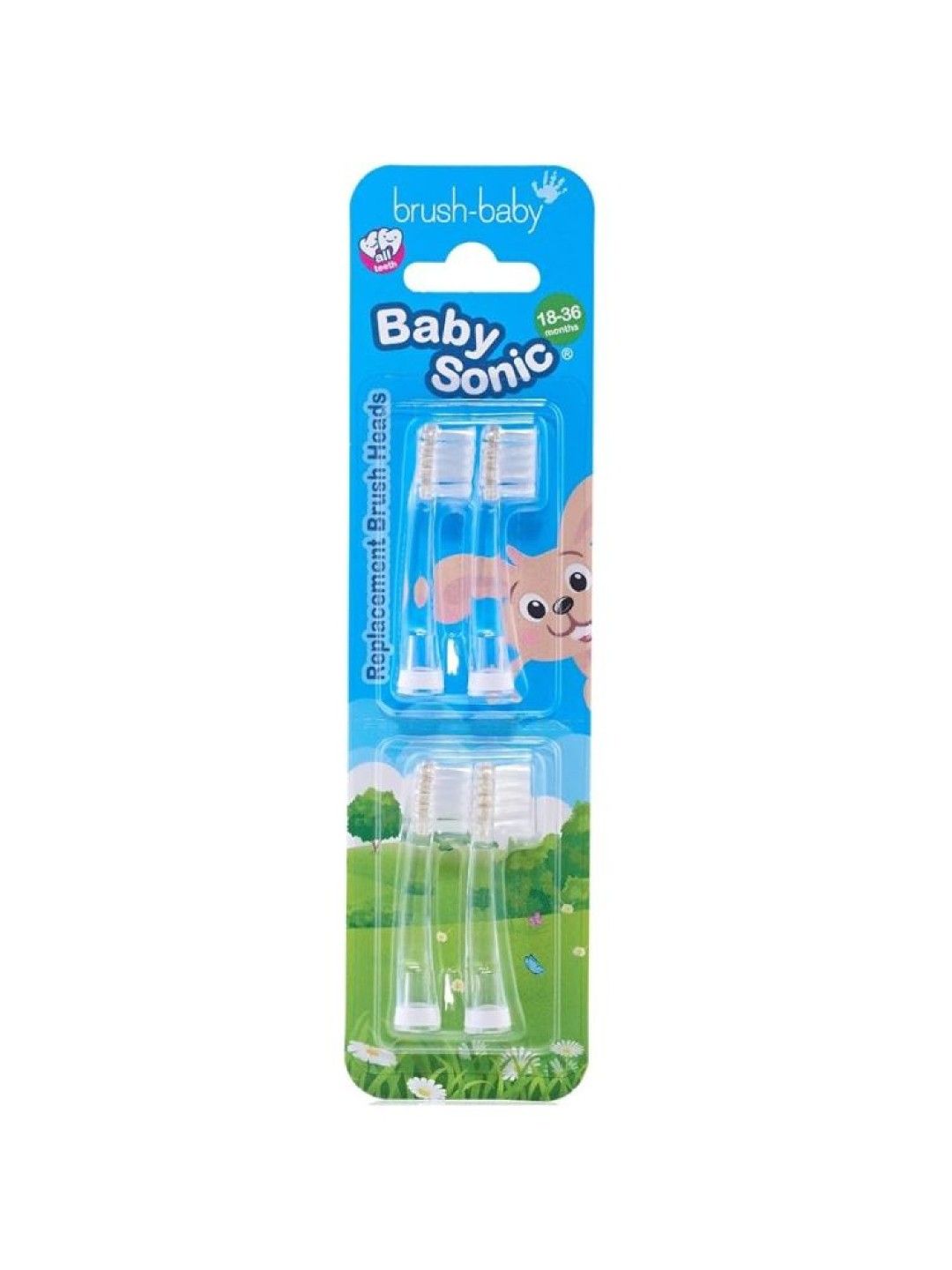 Brush Baby Babysonic Replacement Heads 18-36M (4pack) (No Color- Image 2)