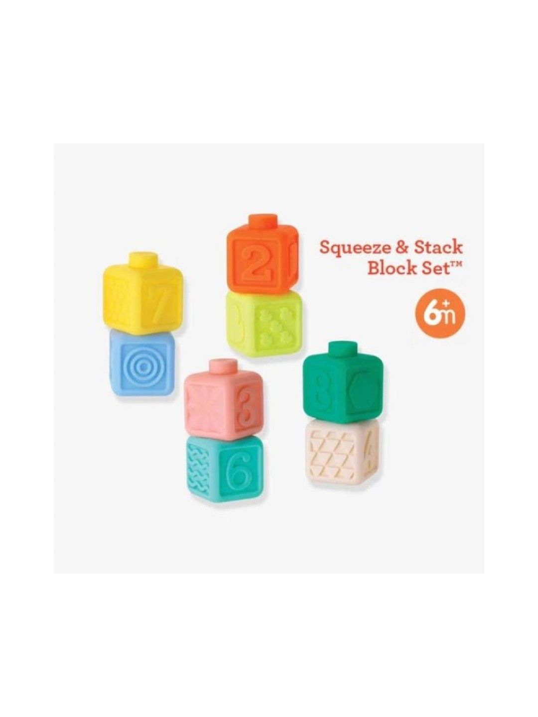 Infantino Super Soft Squeeze & Stack Block Set (No Color- Image 2)