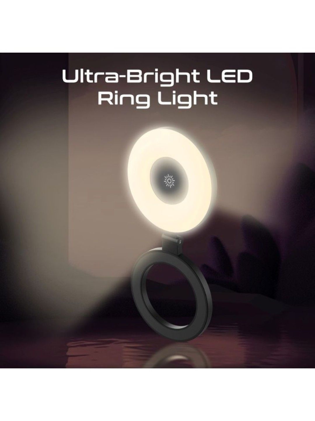 Promate MAGHALO Ultra Slim Magsafe Rechargeable LED Ring Light (No Color- Image 2)