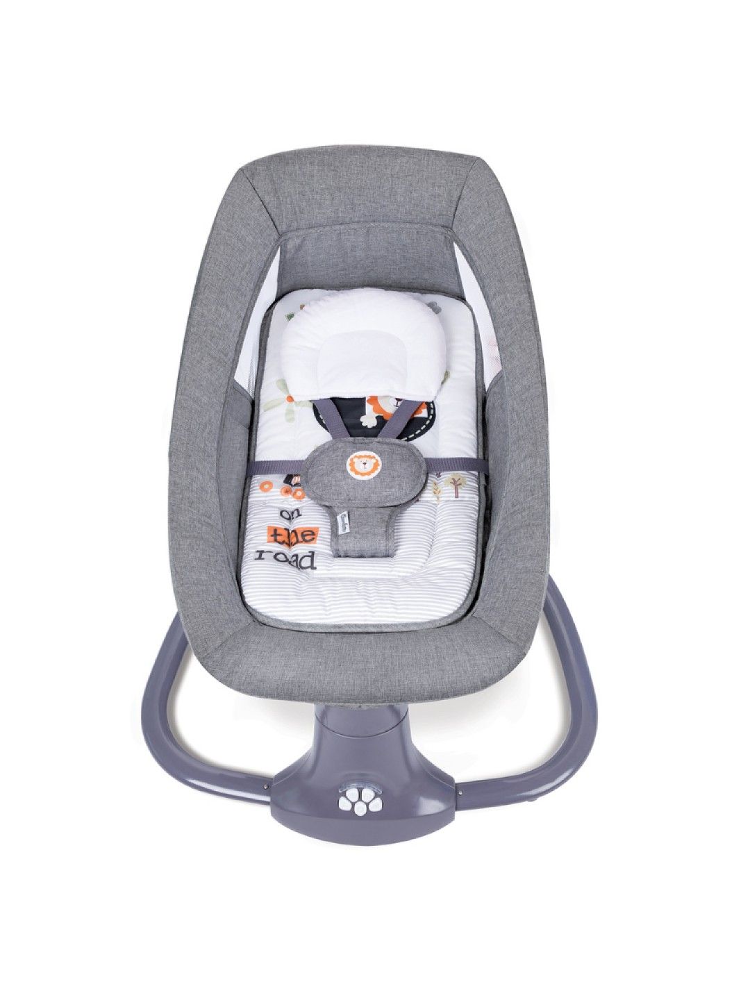 Akeeva Newborn to Toddler Reclinable Automatic Snoozer Swing (SNUGGLI) - Light Grey (Light Grey- Image 2)