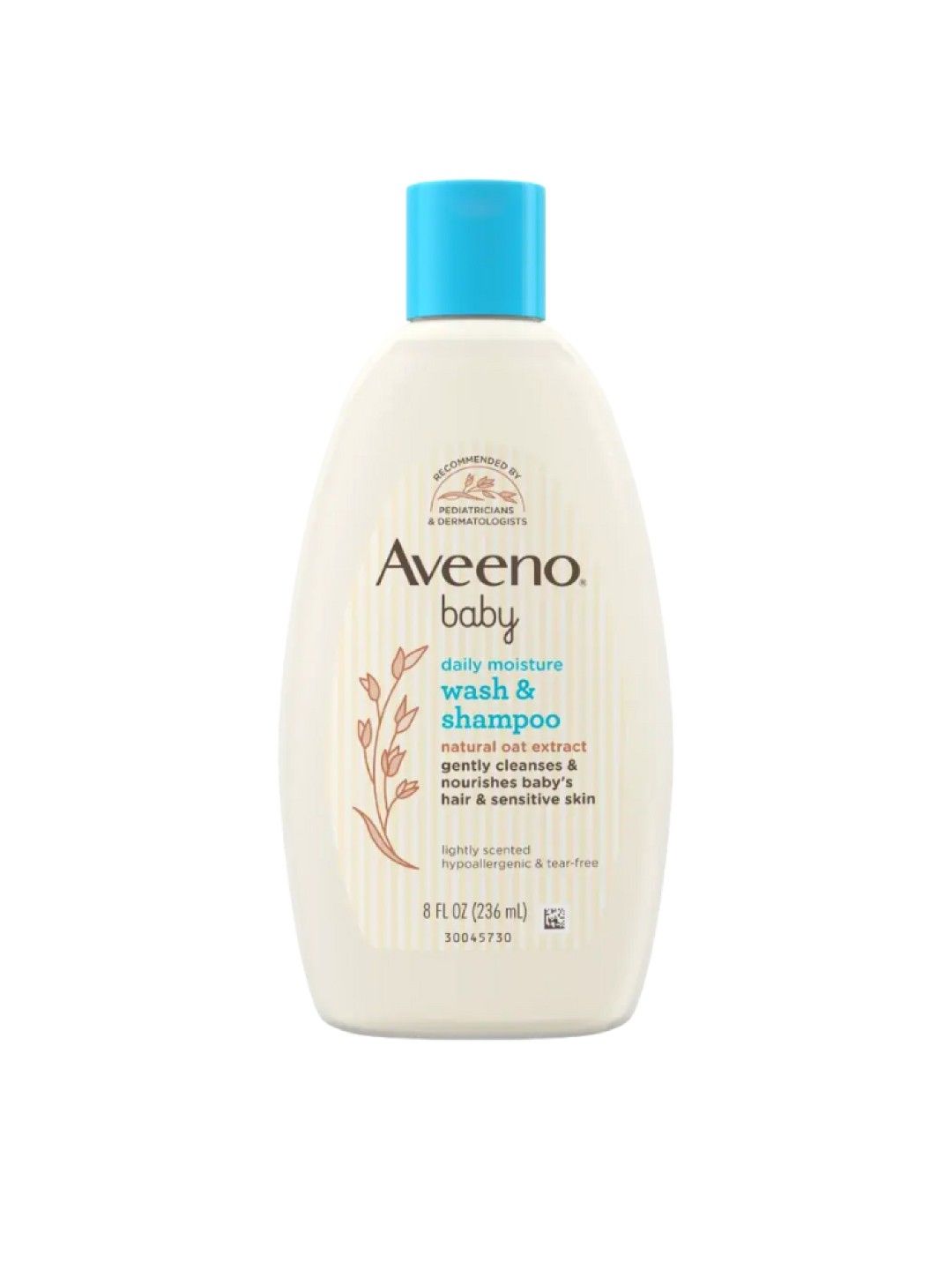 Aveeno Baby Daily Moisture Wash & Shampoo (236ml) x 2 with FREE Lotion 227g (No Color- Image 2)