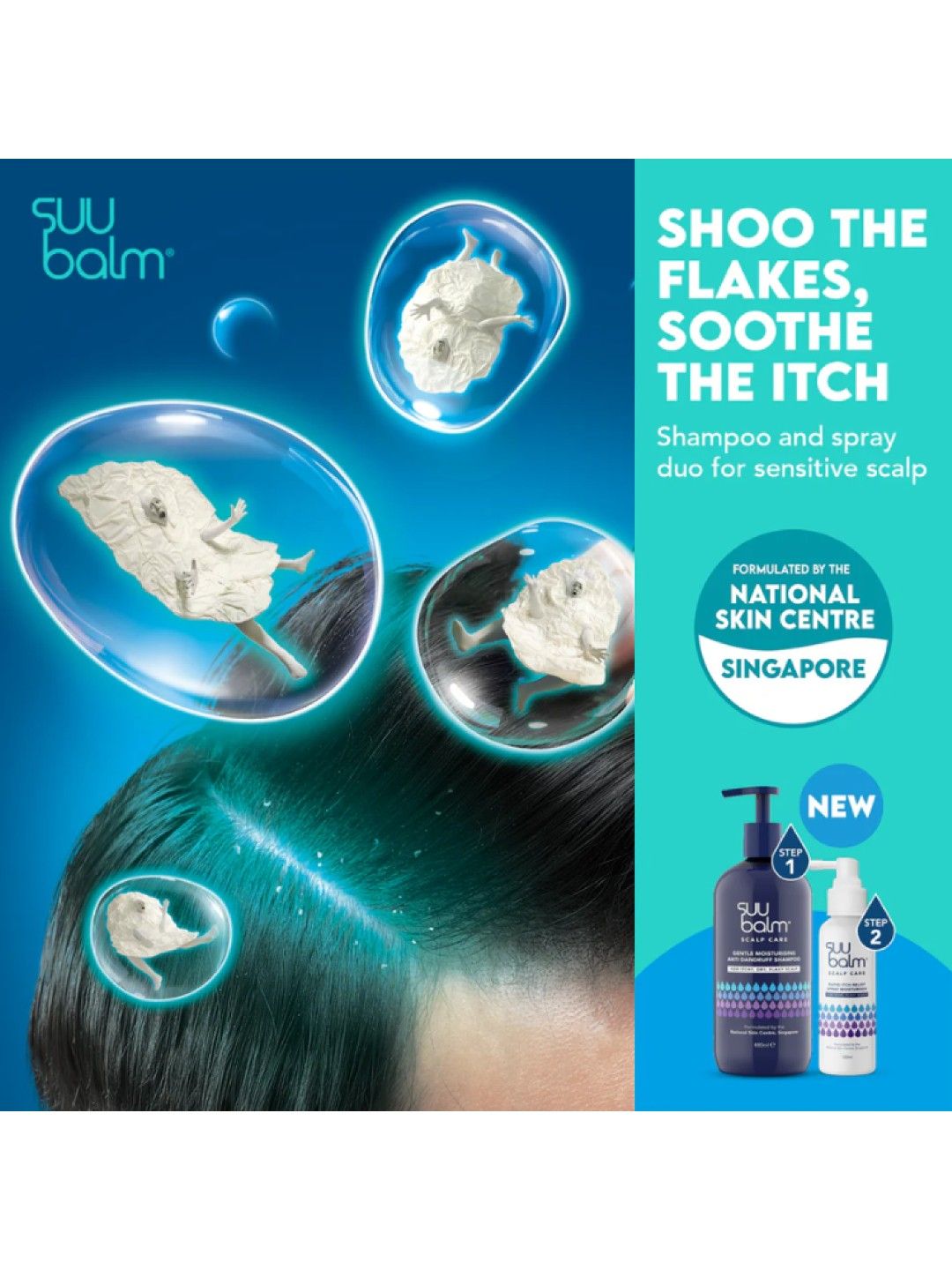 Suu Balm Gentle Moisturizing Anti Dandruff Shampoo (480ml) (No Color- Image 4)