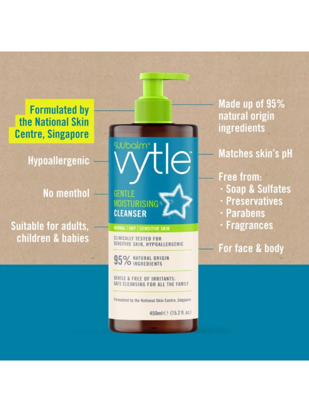 Suu Balm Vytle Gentle Moisturising Cleanser (100ml) (No Color- Image 4)