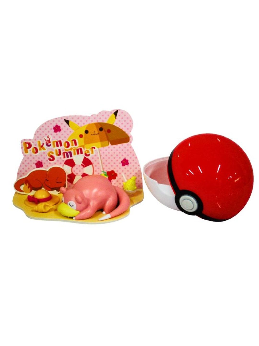 Pokemon DIY Scene Set Series - Pokemon Summer Slowpoke Poke Ball Set (No Color- Image 2)